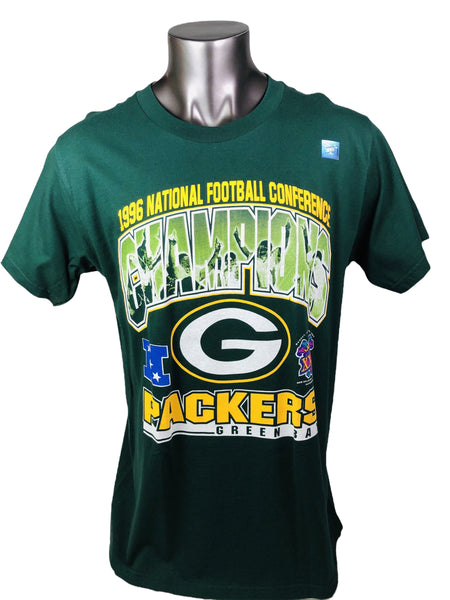 GREEN BAY PACKERS VINTAGE 1996 NLC CHAMPIONS SUPER BOWL XXXI ADULT T-SHIRT