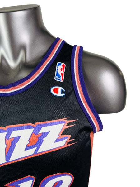 JOHN STOCKTON UTAH JAZZ VINTAGE 1990'S CHAMPION JERSEY ADULT 40