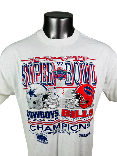 90s Super Bowl XXV Buffalo Bills AFC Champs t-shirt Medium - The Captains  Vintage