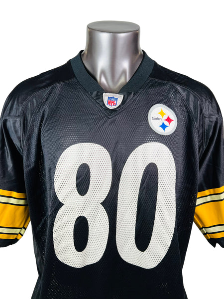 Vintage REEBOK NFL Pittsburgh Steelers American Football Jersey Black Large