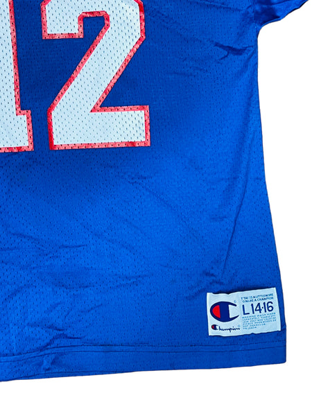 Jim Kelly Buffalo Bills Mitchell & Ness Youth 1990 Retired Player Metal  Replica Jersey - Charcoal