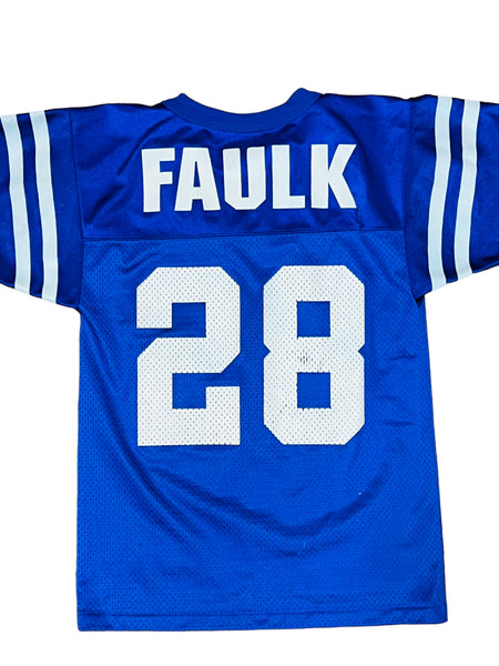 VTG 90s Marshall Faulk Indianapolis Colts Jersey #28 Logo Athletic Sz Large