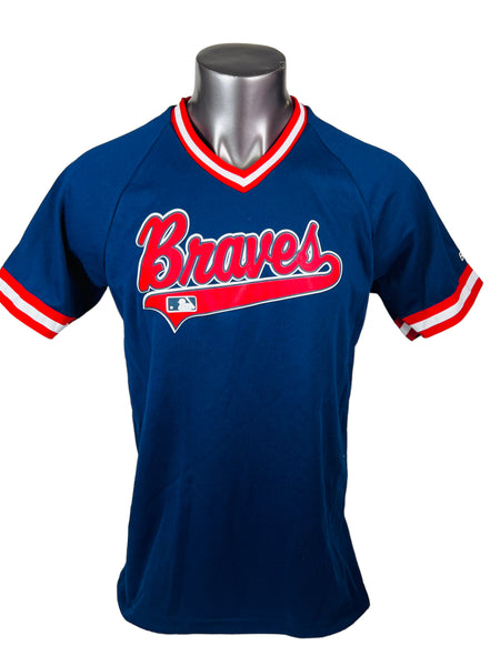 Atlanta Braves Majestic Red T- Shirt MLB Baseball Adult Medium-Good  Condition!