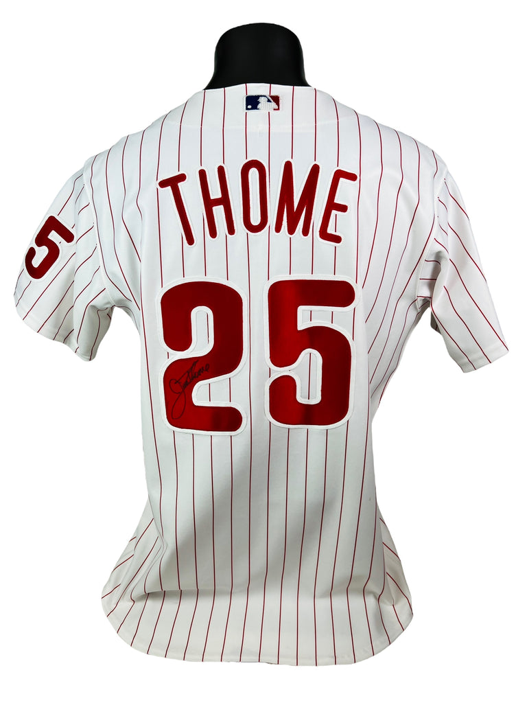 JIM THOME PHILADELPHIA PHILLIES VINTAGE 2004 INAUGURAL SEASON AT CBP MLB MAJESTIC AUTHENTIC SIGNED JERSEY ADULT 44