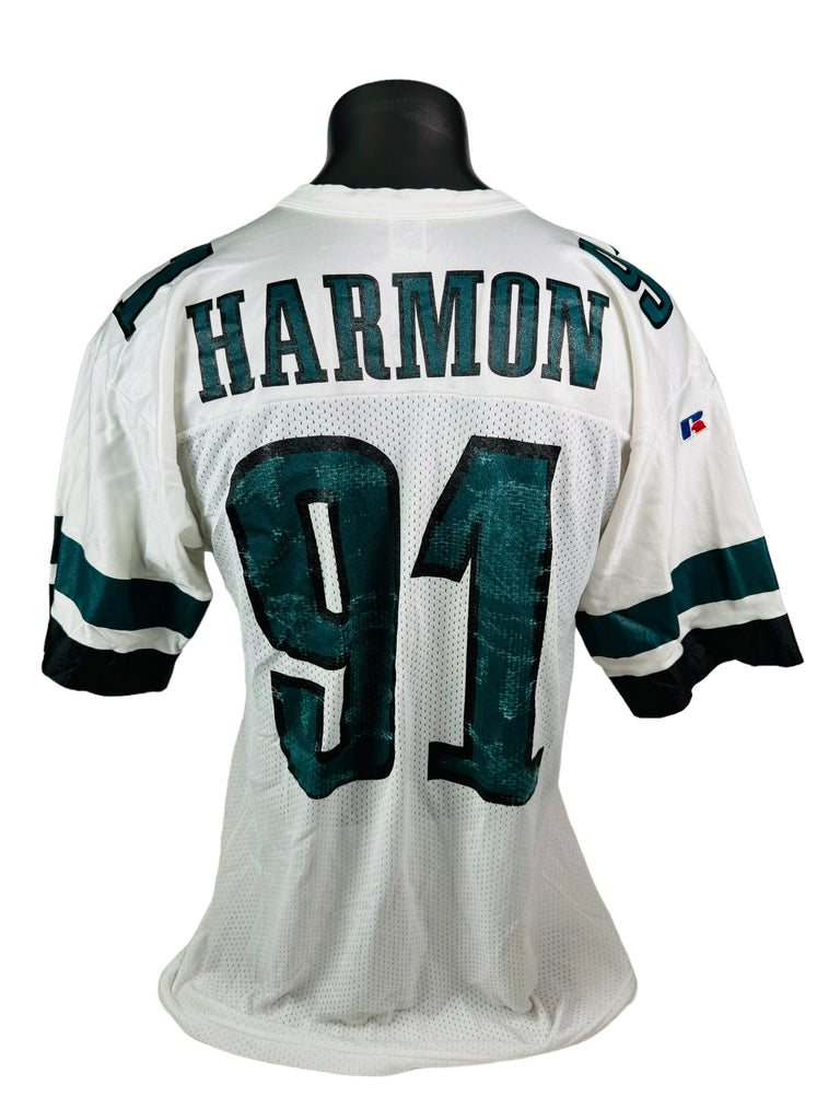 ANDY HARMON  PHILADELPHIA EAGLES VINTAGE 1990'S RUSSELL ATHLETIC JERSEY ADULT 48