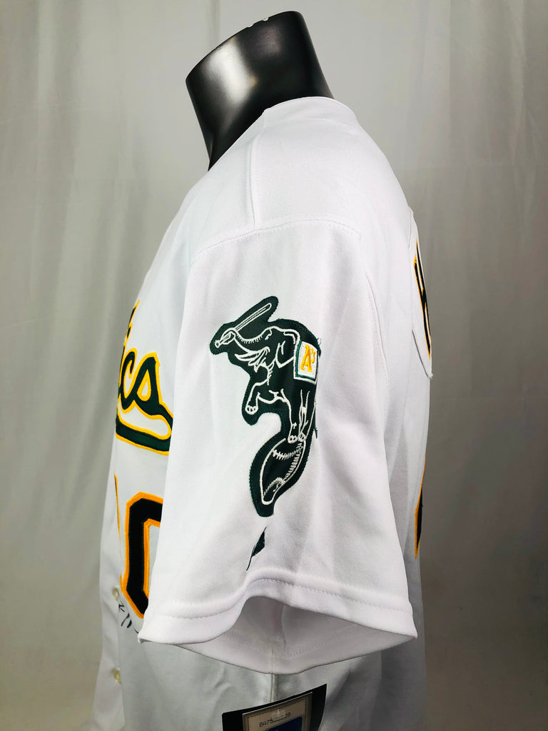 RICH HARDEN OAKLAND ATHLETICS VINTAGE 2000'S TEAM ISSUED SIGNED AUTHENTIC MAJESTIC JERSEY ADULT 48