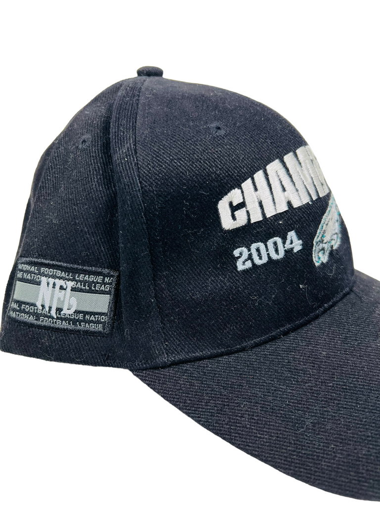 PHILADELPHIA EAGLES VINTAGE 2004 NFC CHAMPIONS NFL STRAPBACK ADULT HAT