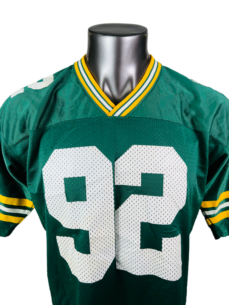 REGGIE WHITE GREEN BAY PACKERS VINTAGE 1990'S STARTER JERSEY YOUTH LARGE / XL
