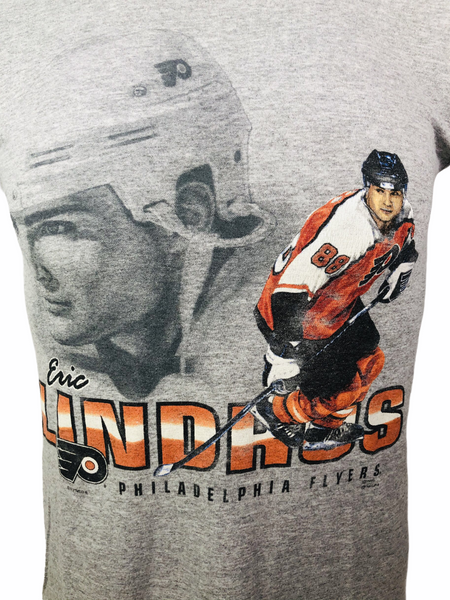 ERIC LINDROS PHILADELPHIA FLYERS VINTAGE 1990'S NUTMEG T-SHIRT