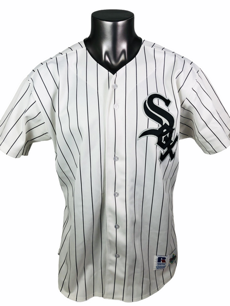 Vintage Chicago White Sox Jersey Mens XL Russell Athletic Script