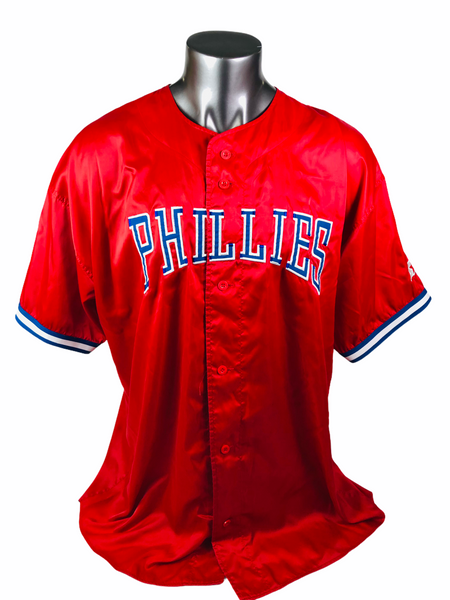 PHILADELPHIA PHILLIES VINTAGE 2000'S MLB TRUE FAN JERSEY ADULT XL - Bucks  County Baseball Co.