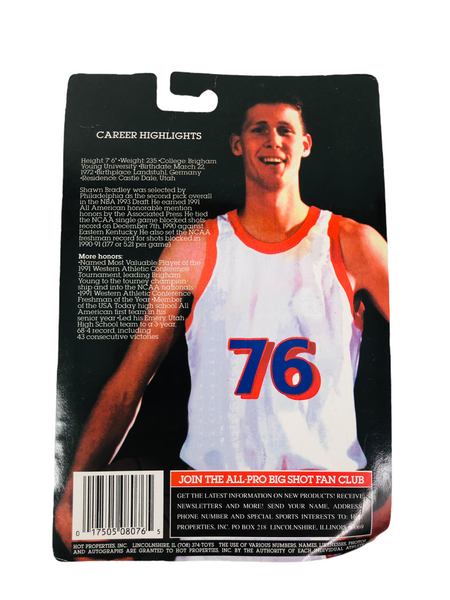 SHAWN BRADLEY PHILADELPHIA SIXERS VINTAGE 1990'S CHAMPION JERSEY