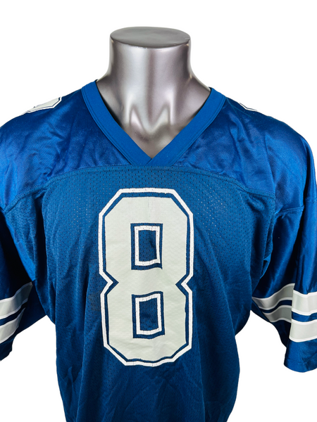 Vintage Dallas Cowboys Troy Aikman DeLong Double Star Adult Jersey Size  X-Large