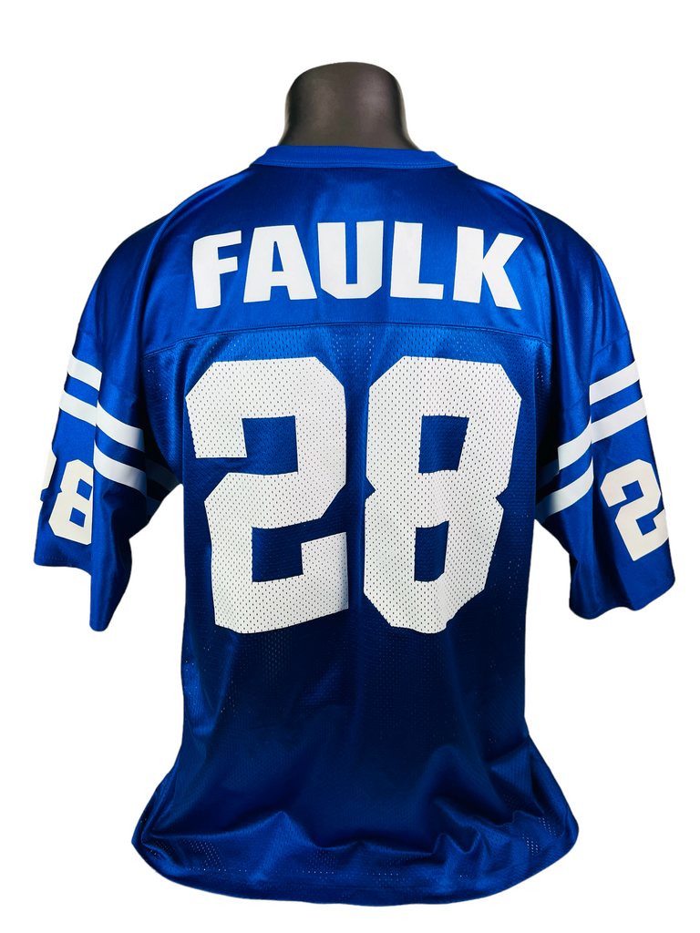MARSHALL FAULK INDIANAPOLIS COLTS VINTAGE 1990'S LOGO ATHLETIC JERSEY ADULT XL