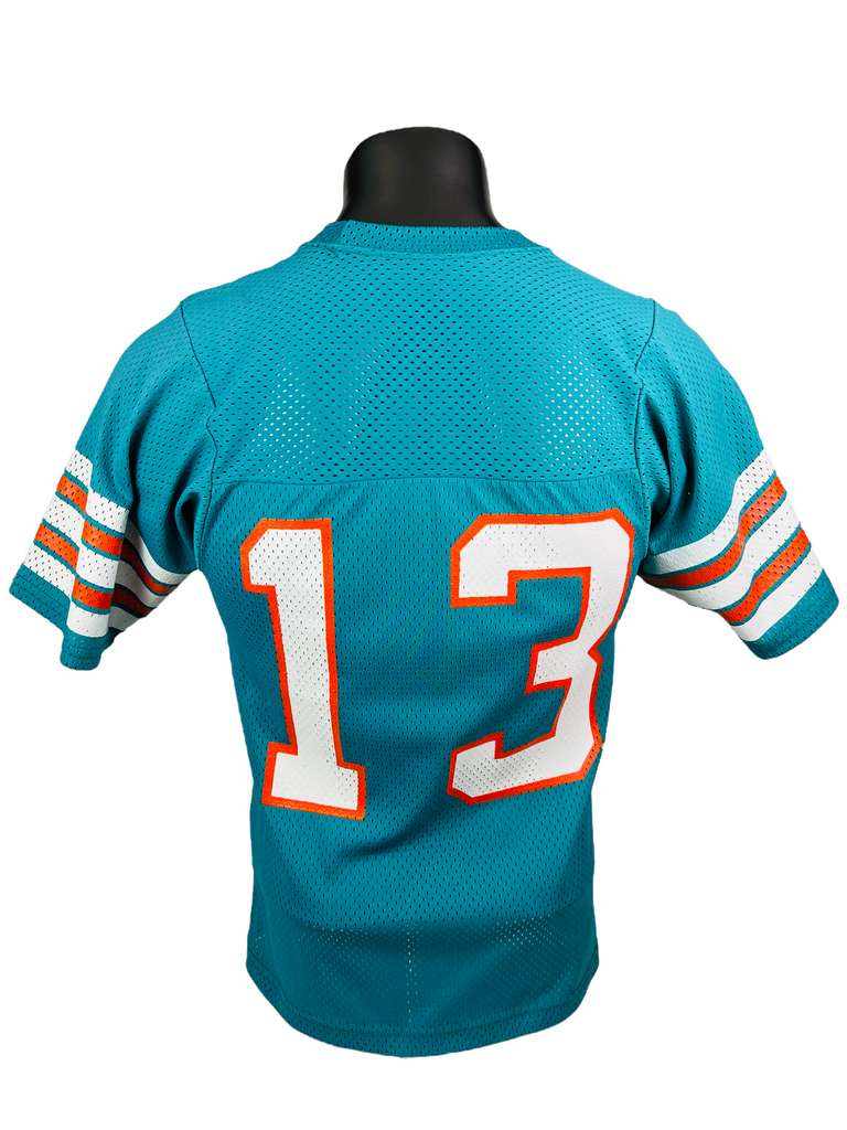 DAN MARINO MIAMI DOLPHINS VINTAGE 1980'S MACGREGOR SAND-KNIT JERSEY ADULT SMALL