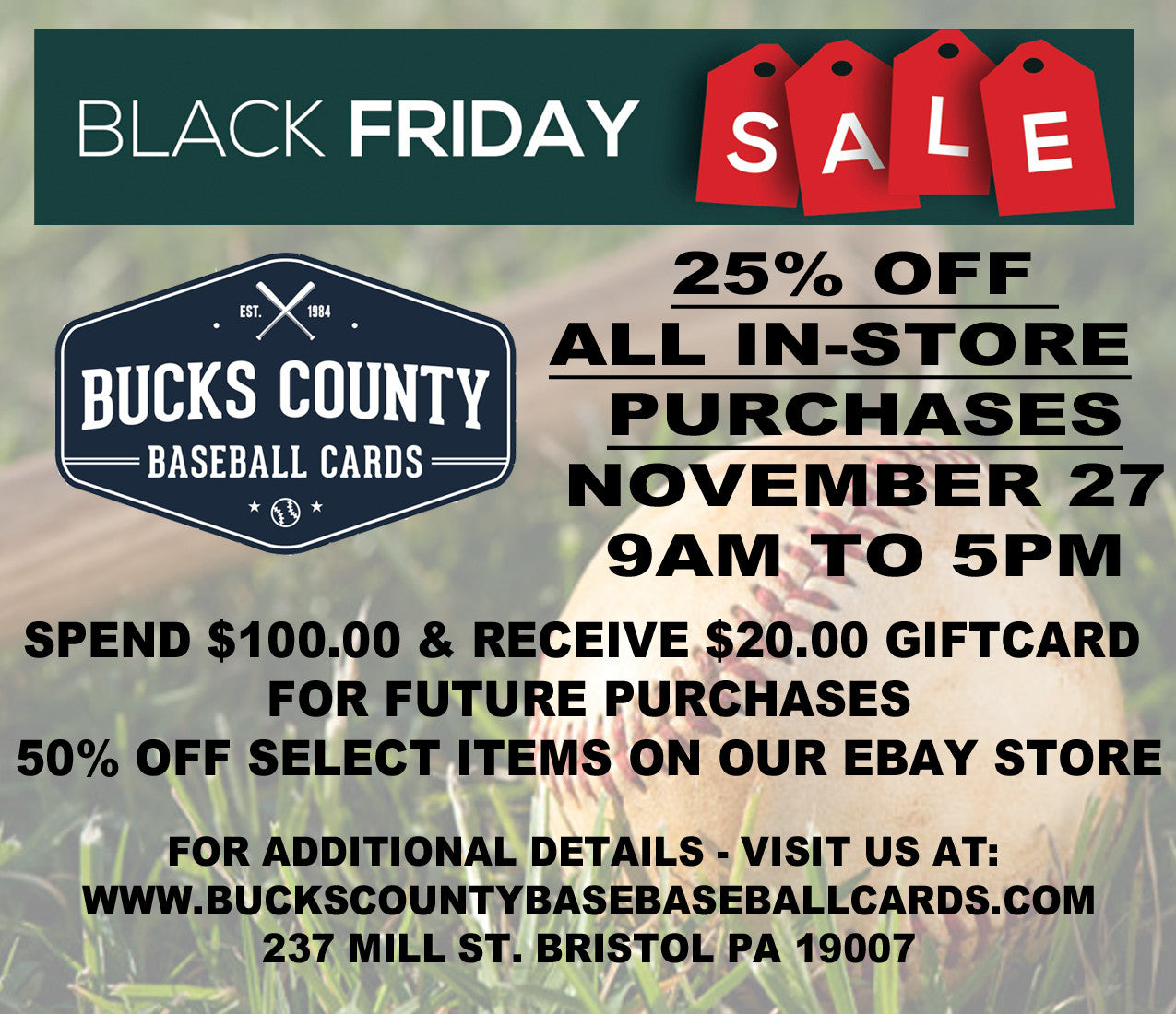 2ND ANNUAL BLACK FRIDAY SALE