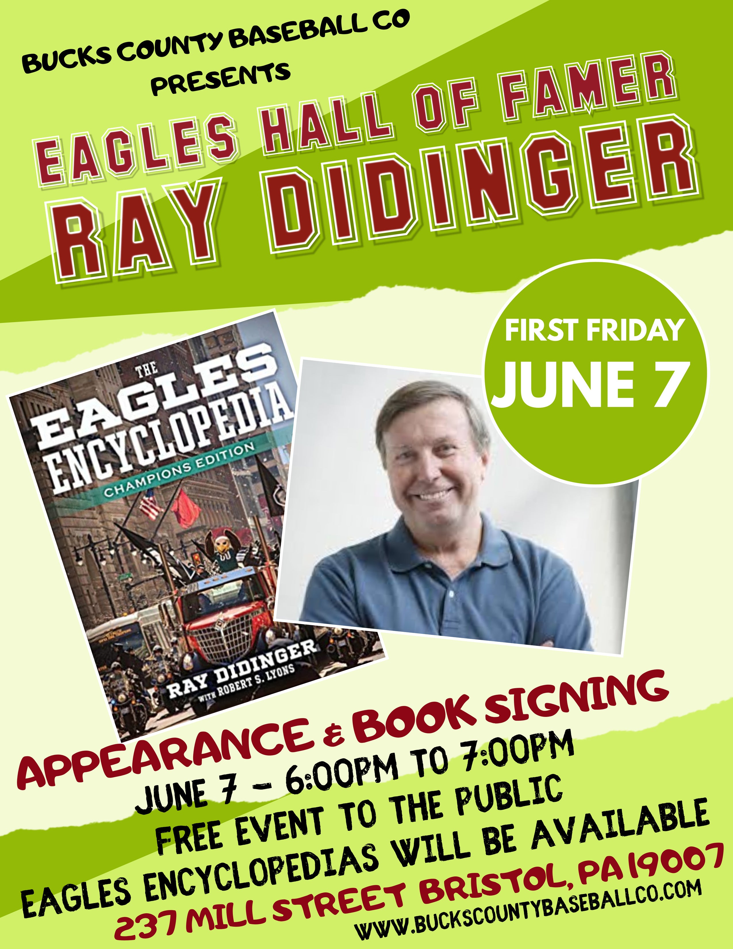Ray Didinger Appearance & Book Signing on June 7