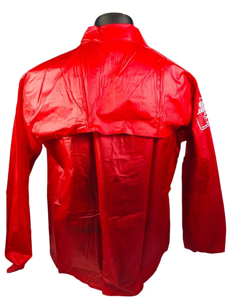 PHILADELPHIA PHILLIES VINTAGE 1980'S ENGLISH LEATHER RAIN COAT JACKET CHILD'S SMALL