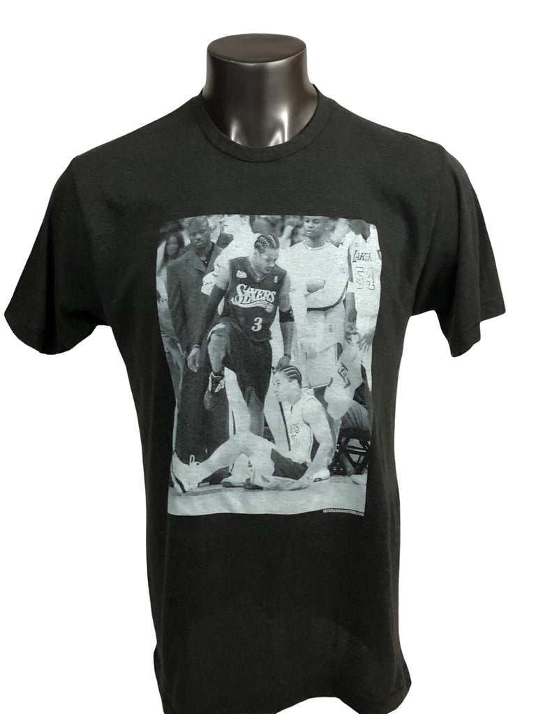 ALLEN IVERSON PHILADELPHIA SIXERS STEPOVER  RETRO T-SHIRT
