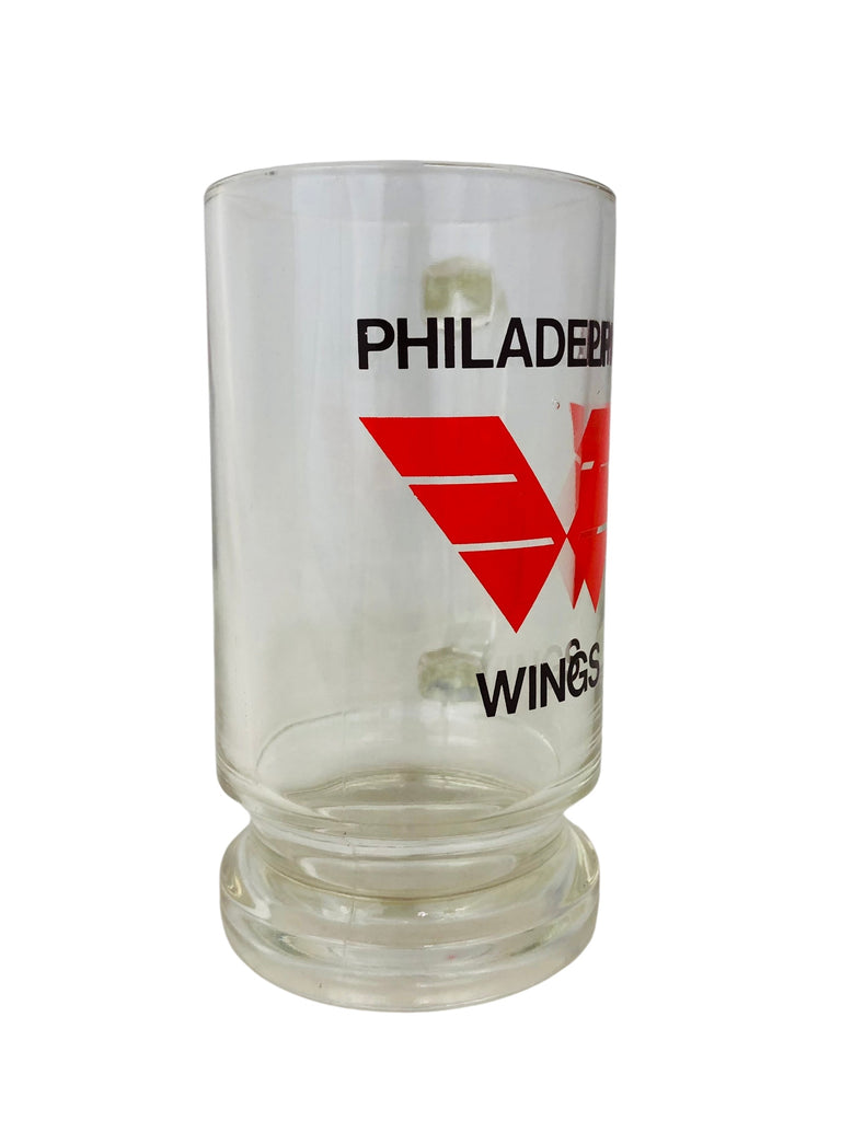 PHILADELPHIA WINGS VINTAGE 1980'S GLASS BEER MUG