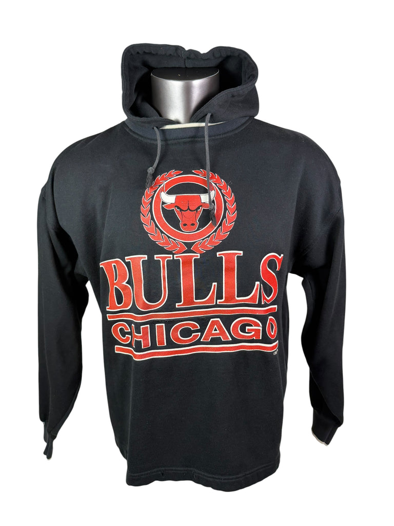 CHICAGO BULLS VINTAGE 1990'S LOGO 7 HOODIE SWEATSHIRT ADULT LARGE