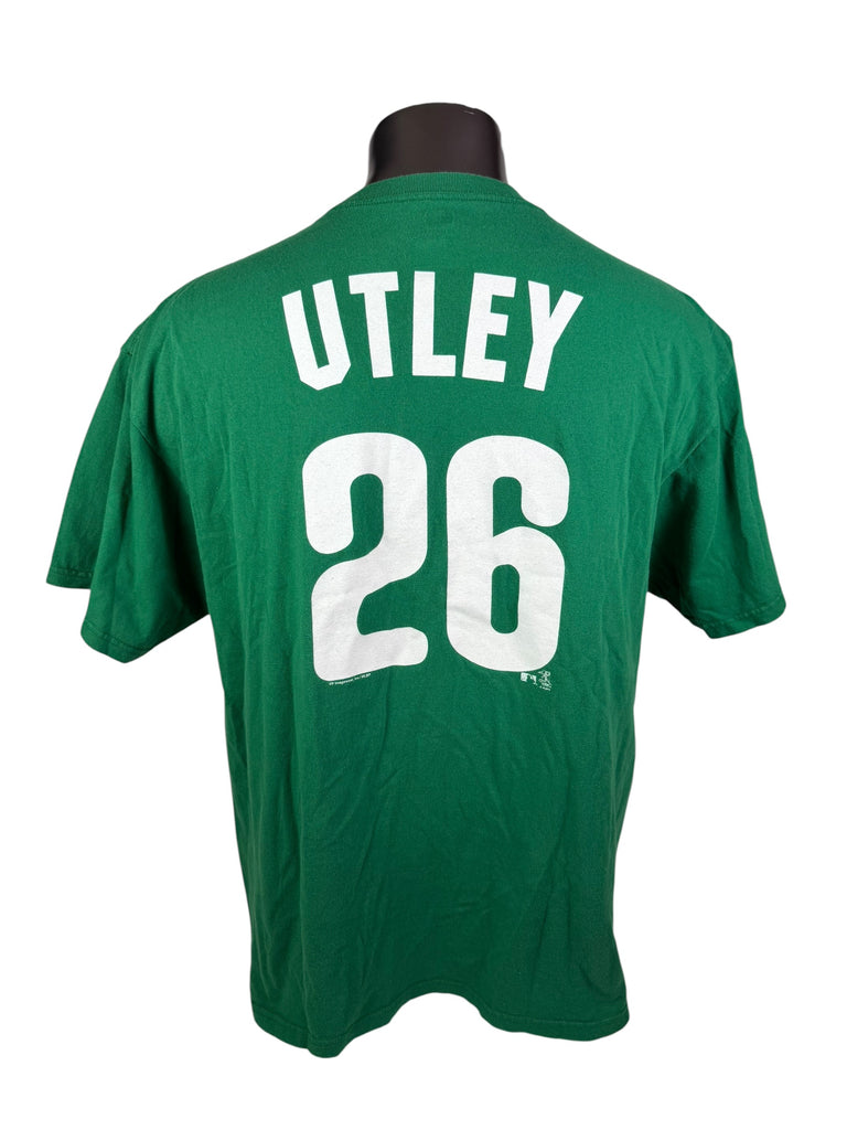 CHASE UTLEY PHILADELPHIA PHILLIES VINTAGE 2000'S MAJESTIC T-SHIRT ADULT 2XL
