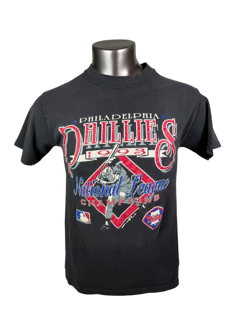 PHILADELPHIA PHILLIES VINTAGE 1993 NATIONAL LEAGUE CHAMPIONS BIKE T-SHIRT MEDIUM