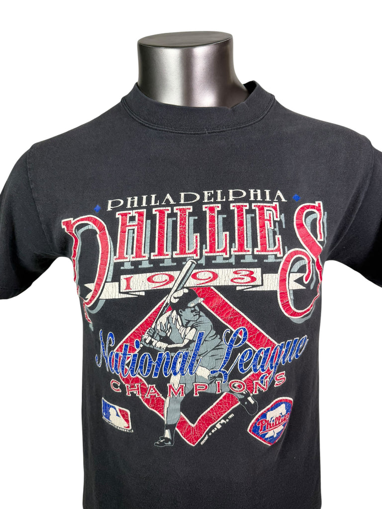 PHILADELPHIA PHILLIES VINTAGE 1993 NATIONAL LEAGUE CHAMPIONS BIKE T-SHIRT MEDIUM