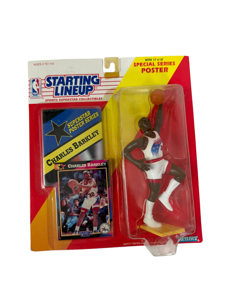 CHARLES BARKLEY PHILADELPHIA SIXERS VINTAGE 1992 STARTING LINEUP SLU FIGURINE