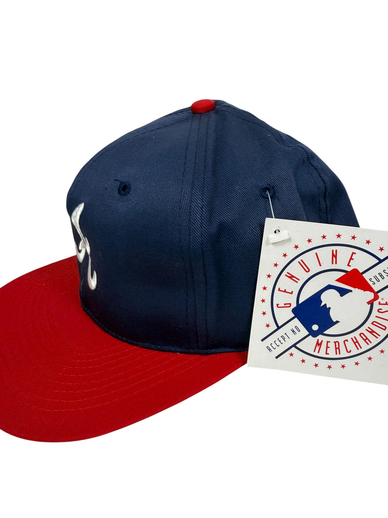 ATLANTA BRAVES VINTAGE 1990'S  MLB SNAPBACK ADULT HAT - DEADSTOCK
