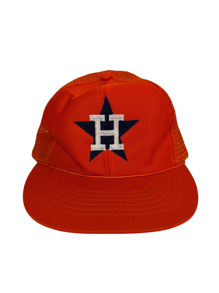 HOUSTON ASTROS VINTAGE 1980'S MESH SNAPBACK ADULT HAT