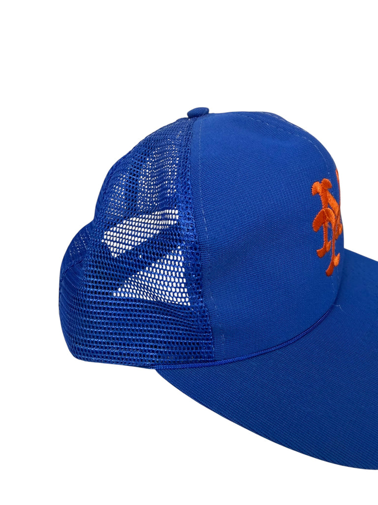 NEW YORK METS VINTAGE 1980'S MESH SNAPBACK ADULT HAT M / L