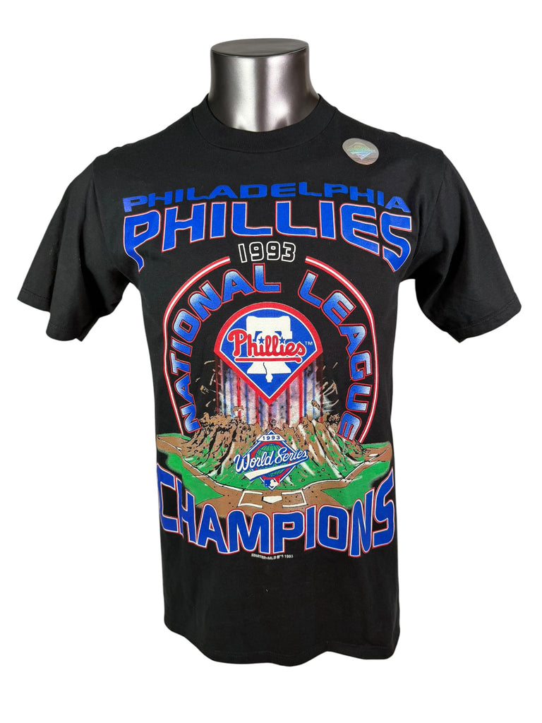 PHILADELPHIA PHILLIES VINTAGE 1993 WORLD SERIES JERZEES T-SHIRT MEDIUM