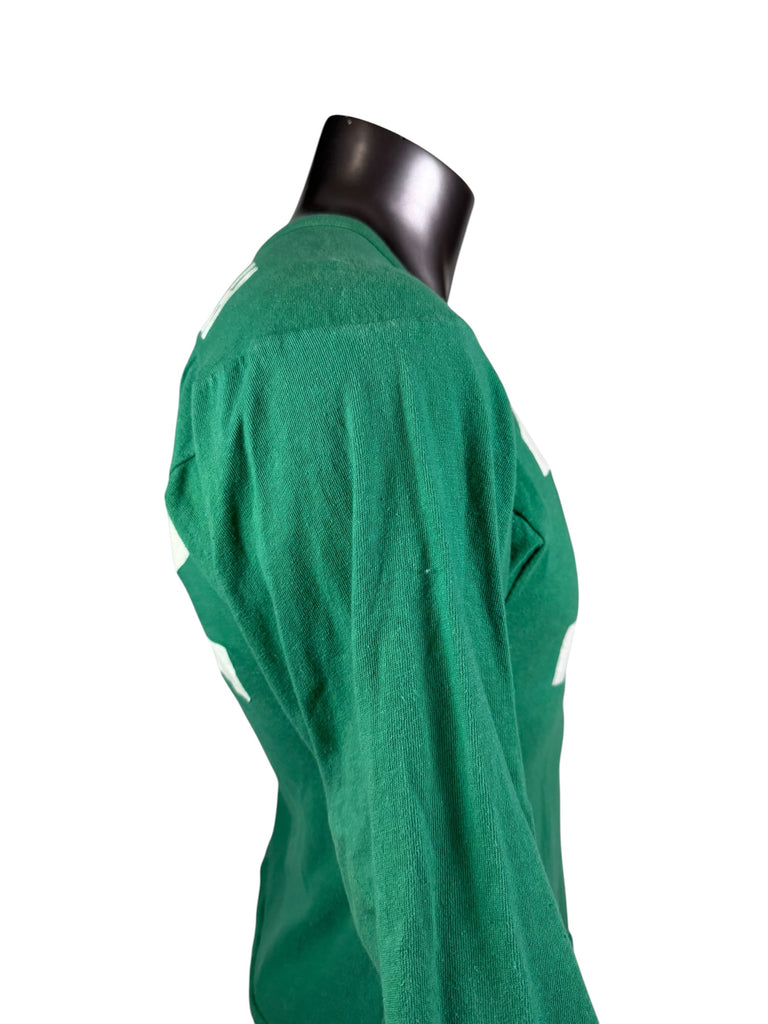 JOE NAMATH NEW YORK JETS VINTAGE 1980'S SOUTHERN ATHLETIC 3/4 LENGTH SLEVE T-SHIRT STYLE JERSEY ADULT SMALL