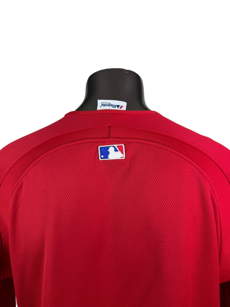 PHILADELPHIA PHILLIES VINTAGE 2008 MAJESTIC CREW PULL-OVER SWEATSHIRT ADULT LARGE