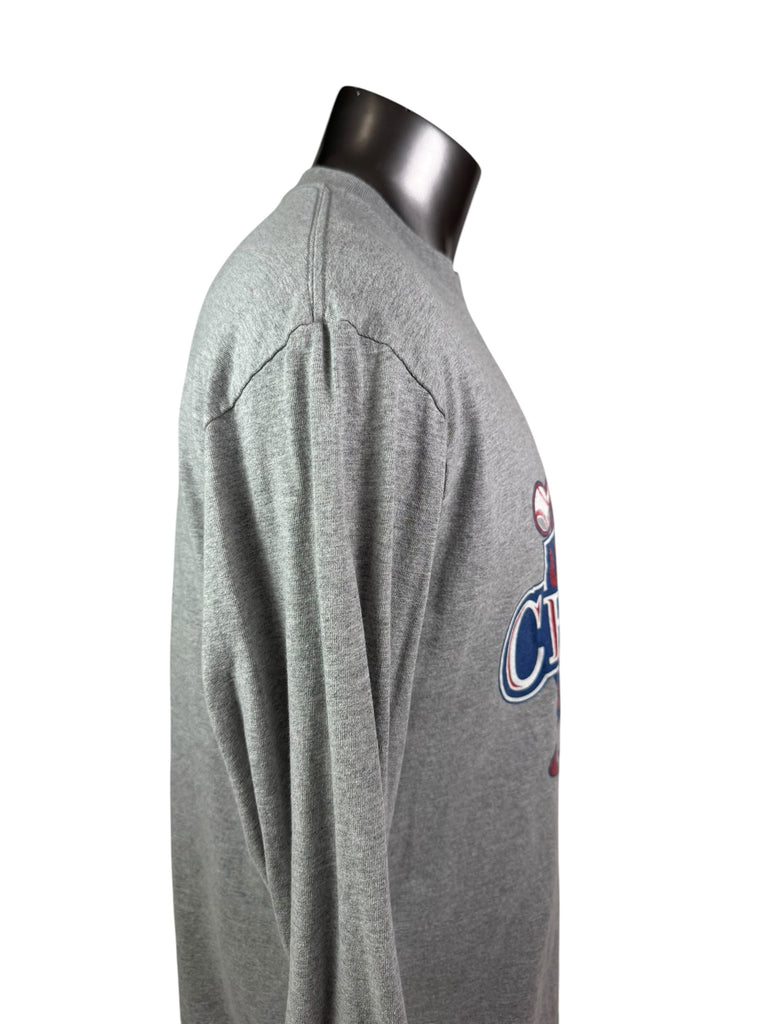PHILADELPHIA PHILLIES VINTAGE 2008 WORLD SERIES CHAMPIONS LONG SLEEVE T-SHIRT ADULT LARGE