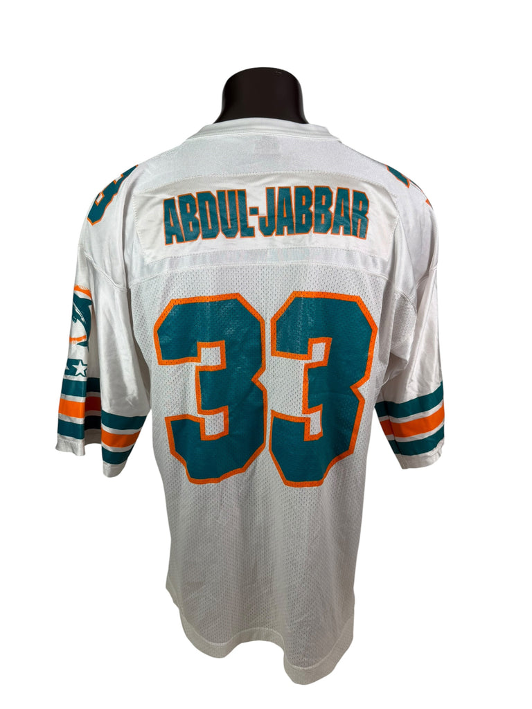 KARIM ABDUL-JABBAR MIAMI DOLPHINS VINTAGE 1990'S STARTER JERSEY ADULT XL