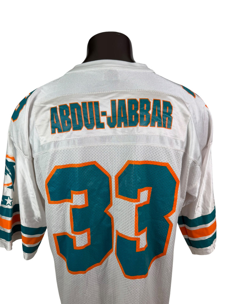 KARIM ABDUL-JABBAR MIAMI DOLPHINS VINTAGE 1990'S STARTER JERSEY ADULT XL