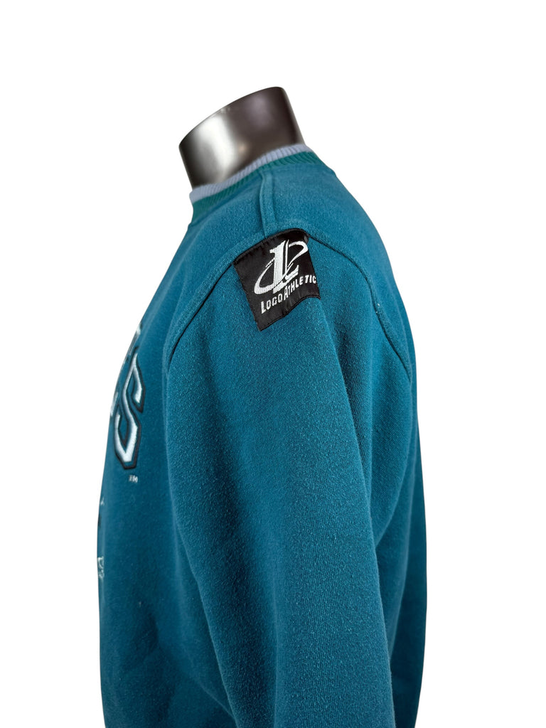 PHILADELPHIA EAGLES VINTAGE 1990'S LOGO ATHLETIC PRO LINE CREW SWEATSHIRT ADULT LARGE