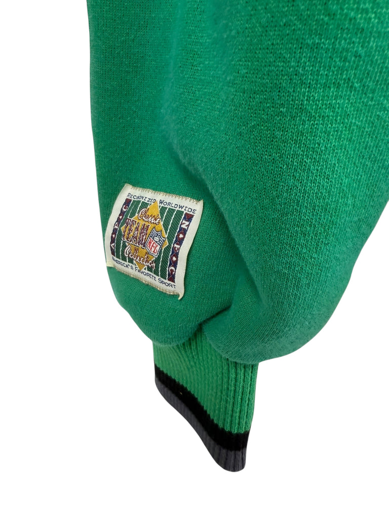 PHILADELPHIA EAGLES VINTAGE 1990'S KELLY GREEN THE GAME TEAM NFL CREW SWEATSHIRT ADULT LARGE