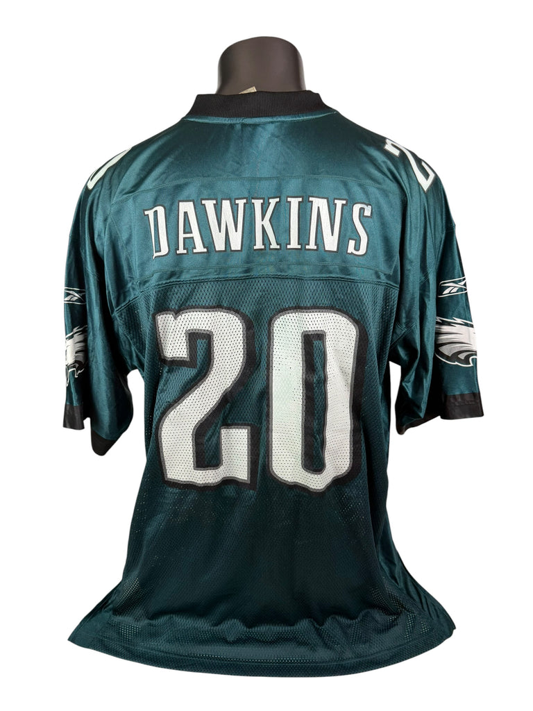 BRIAN DAWKINS PHILADELPHIA EAGLES VINTAGE 2000'S  REEBOK JERSEY ADULT XL
