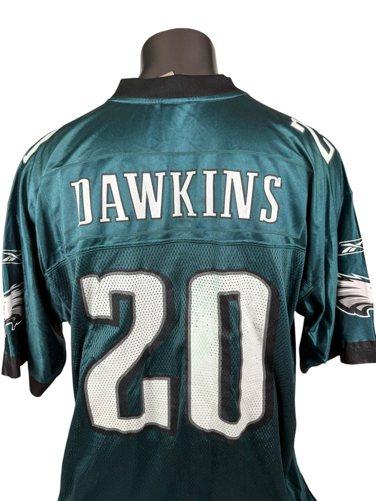 BRIAN DAWKINS PHILADELPHIA EAGLES VINTAGE 2000'S  REEBOK JERSEY ADULT XL