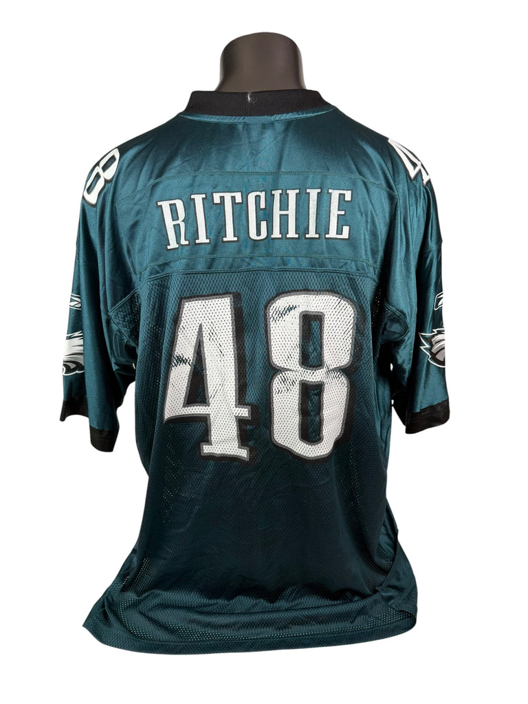 JON RITCHIE PHILADELPHIA EAGLES VINTAGE 2000'S  REEBOK JERSEY ADULT 2XL