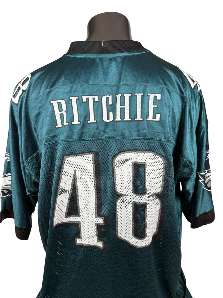 JON RITCHIE PHILADELPHIA EAGLES VINTAGE 2000'S  REEBOK JERSEY ADULT 2XL