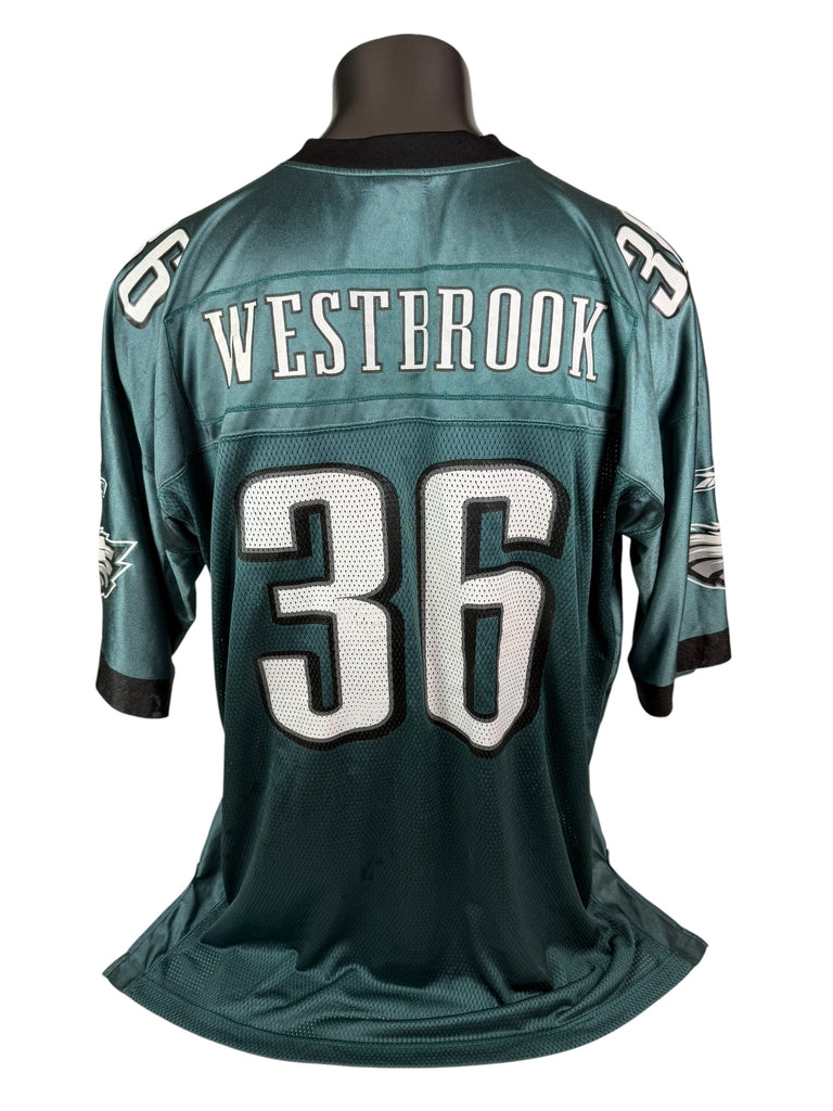 BRIAN WESTBROOK PHILADELPHIA EAGLES VINTAGE 2000'S  REEBOK JERSEY ADULT 2XL