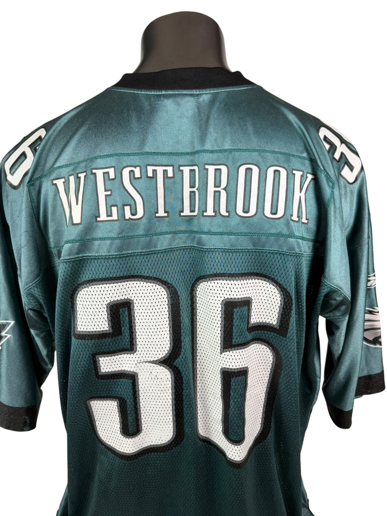 BRIAN WESTBROOK PHILADELPHIA EAGLES VINTAGE 2000'S  REEBOK JERSEY ADULT 2XL