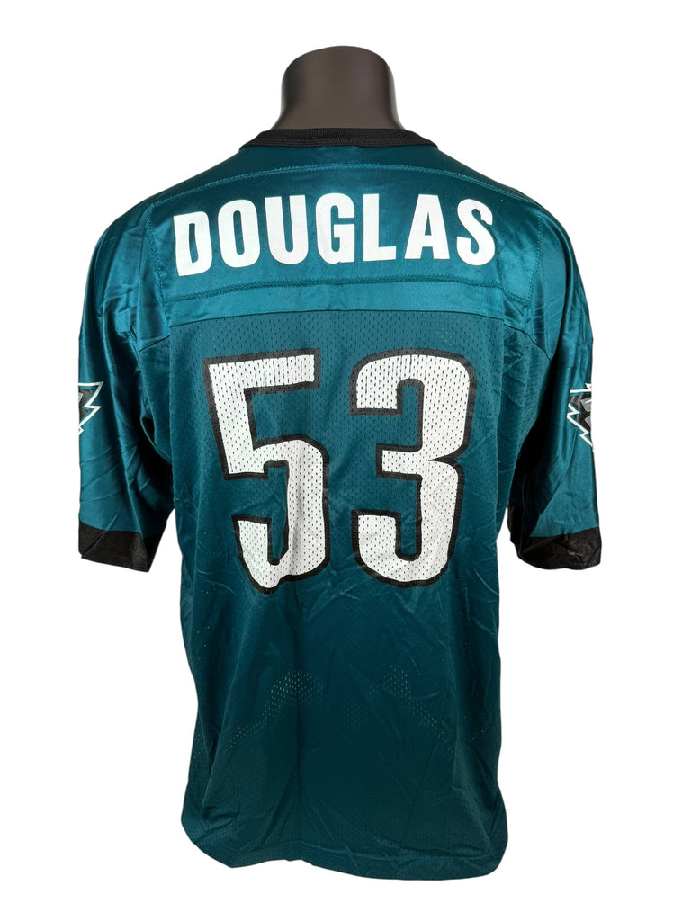 HUGH DOUGLAS PHILADELPHIA EAGLES VINTAGE 1990'S  CHAMPION JERSEY ADULT 48