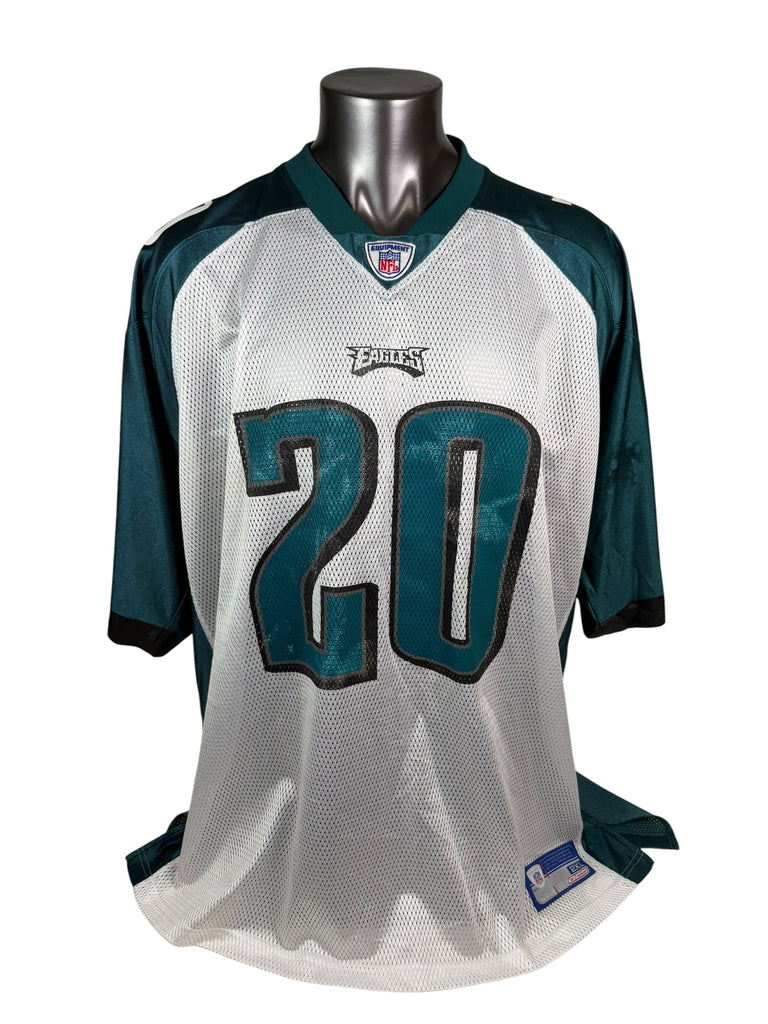 BRIAN DAWKINS PHILADELPHIA EAGLES VINTAGE 2000'S  REEBOK TWO-TONED JERSEY ADULT 2XL
