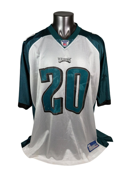 BRIAN DAWKINS PHILADELPHIA EAGLES VINTAGE 2000'S  REEBOK TWO-TONED JERSEY ADULT 2XL