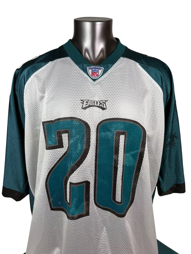 BRIAN DAWKINS PHILADELPHIA EAGLES VINTAGE 2000'S  REEBOK TWO-TONED JERSEY ADULT 2XL